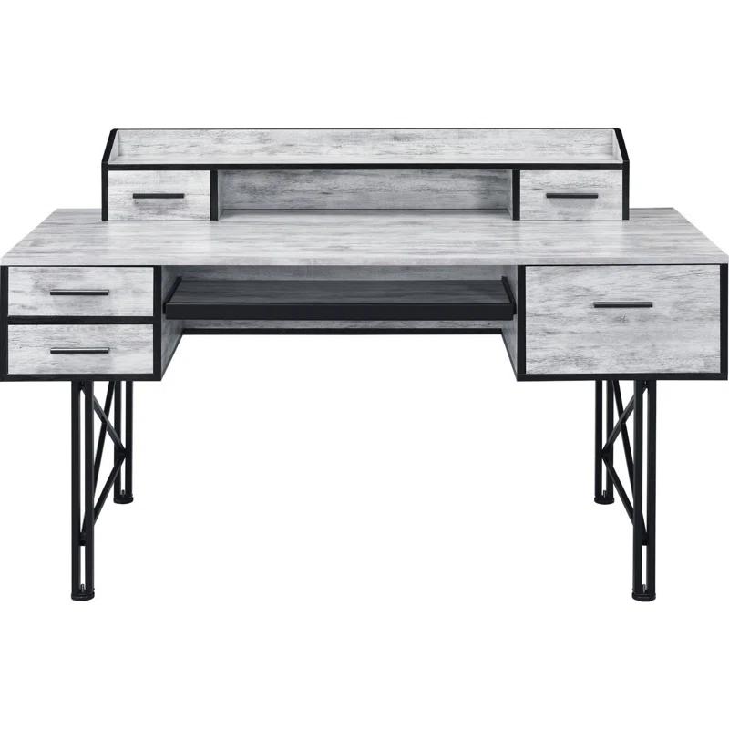 Latitude Run® Metal Base Computer Desk