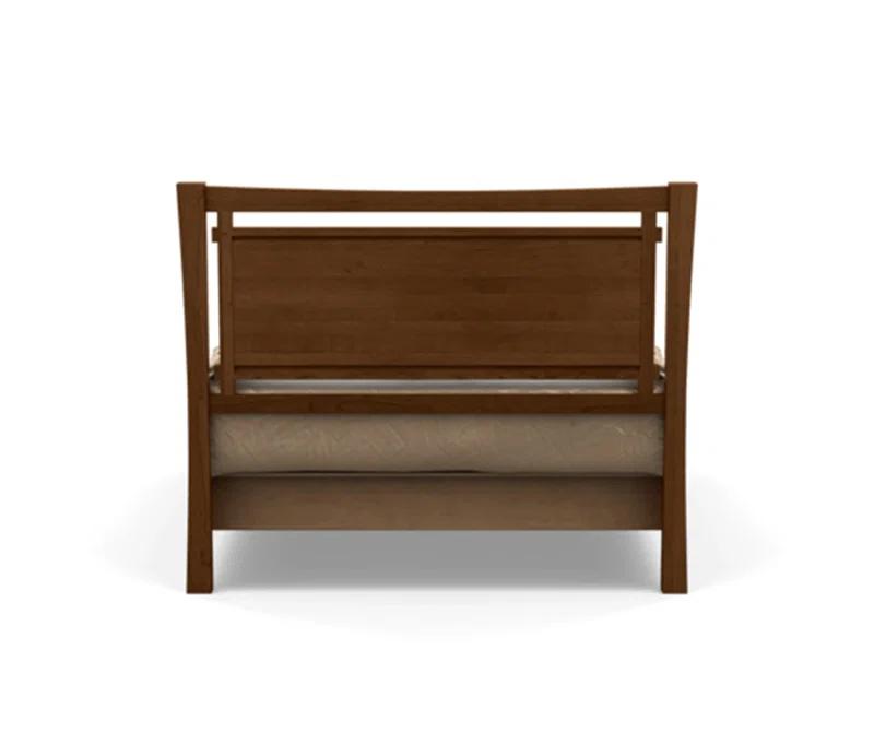 Sand Microfiber Upholstered Full Bed with Storage Drawers