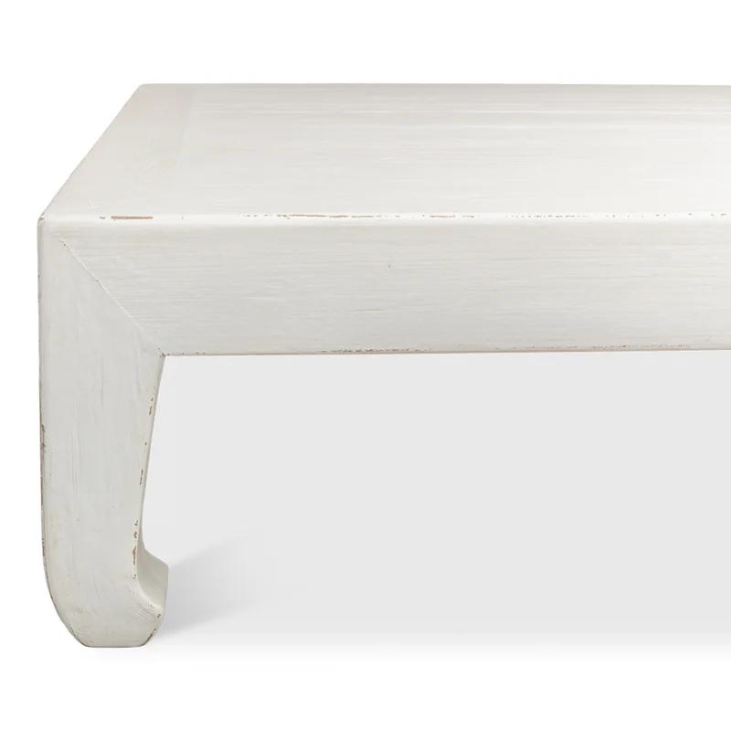 White Pine Chinese-Inspired Square Coffee Table