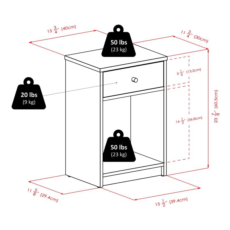 Latitude Run® Lesse End Table with Storage