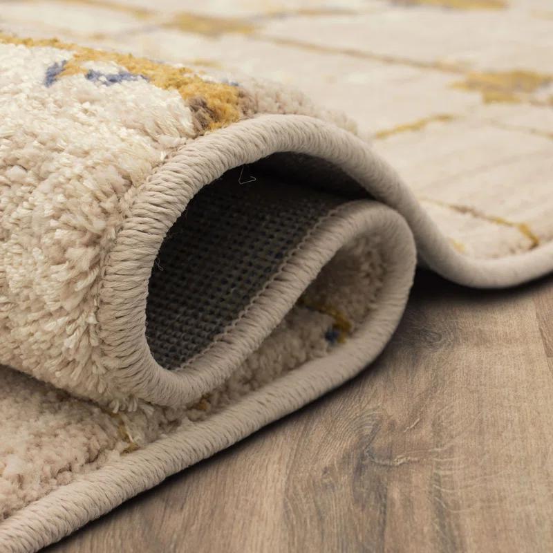 Scott Living Abstract Brown/Ivory Area Rug