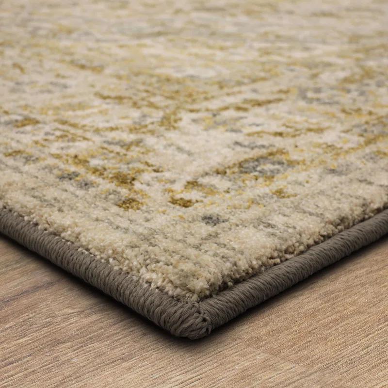 Silk Gray/Beige Area Rug
