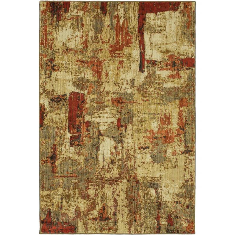 Karastan Treviso Abstract Brown Area Rug | Wayfair