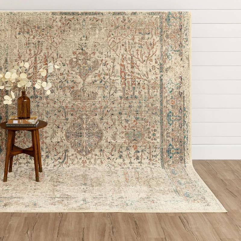 Chalfont Vintage-Inspired Blue Wool & Synthetic 8' x 11' Area Rug