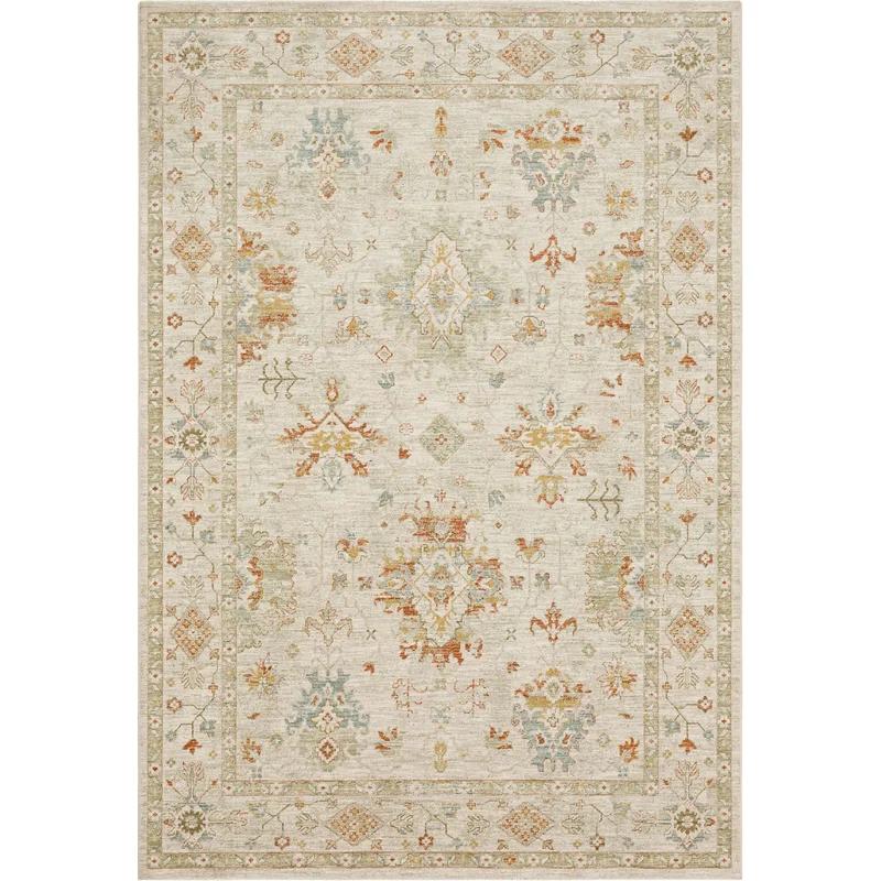 Tunceli Elegance Blue Synthetic 9' x 12'2" Easy Care Area Rug