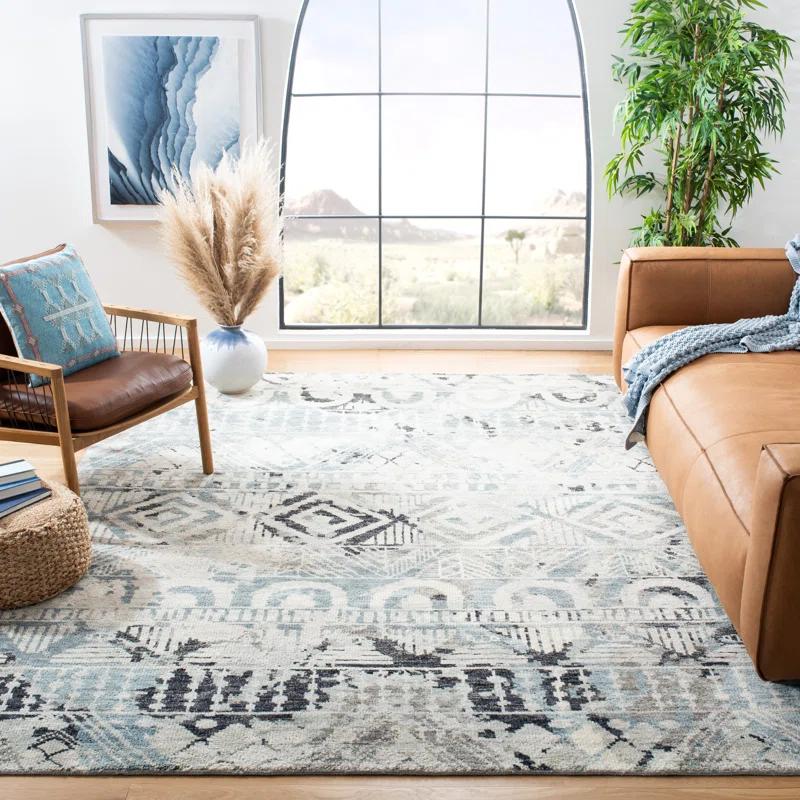 Safavieh Southwestern Hand Knotted 80% Wool And 20% Cotton Southwestern Rug