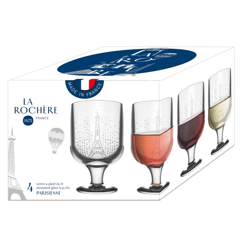 La Rochere Parisienne 9oz. Wine Glass Set (Set of 4)