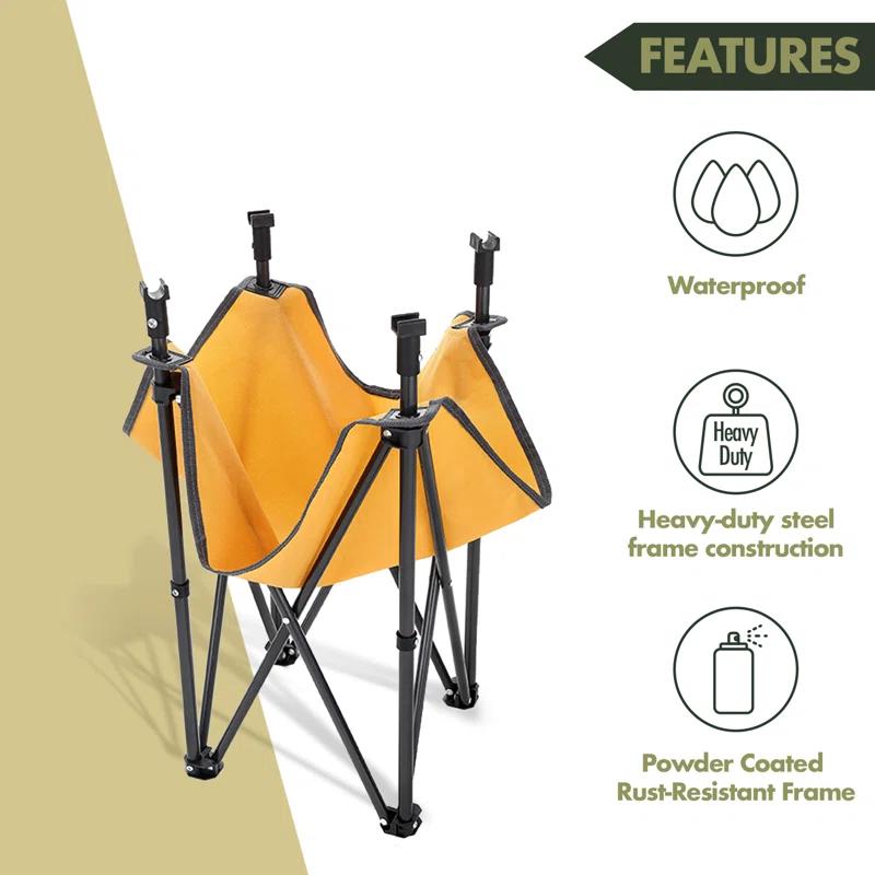 ARROWHEAD Outdoor Round Fabric Outdoor Folding Camping Table