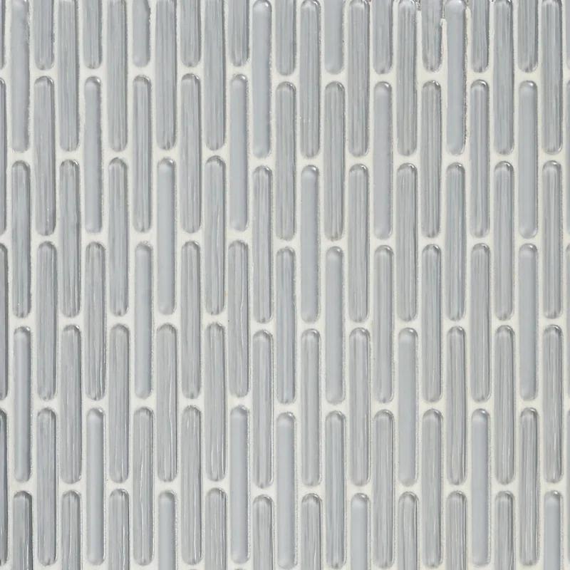 Reed 11.81 in. x 12.04 in. Polished Glass Wall Mosaic Tile (0.98 Sq. Ft. / Each)