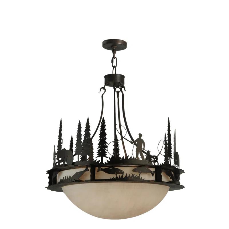 2nd Ave Lighting Fisherman 6 - Light Copper Rust Unique/Statement Pendant