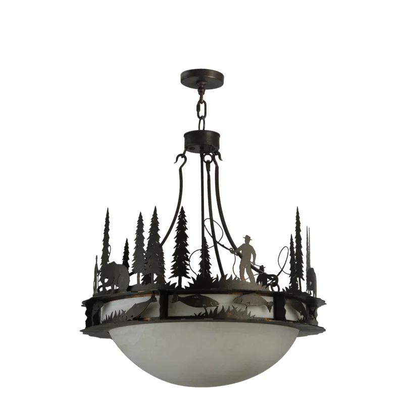 2nd Ave Lighting Fisherman 6 - Light Copper Rust Unique/Statement Pendant