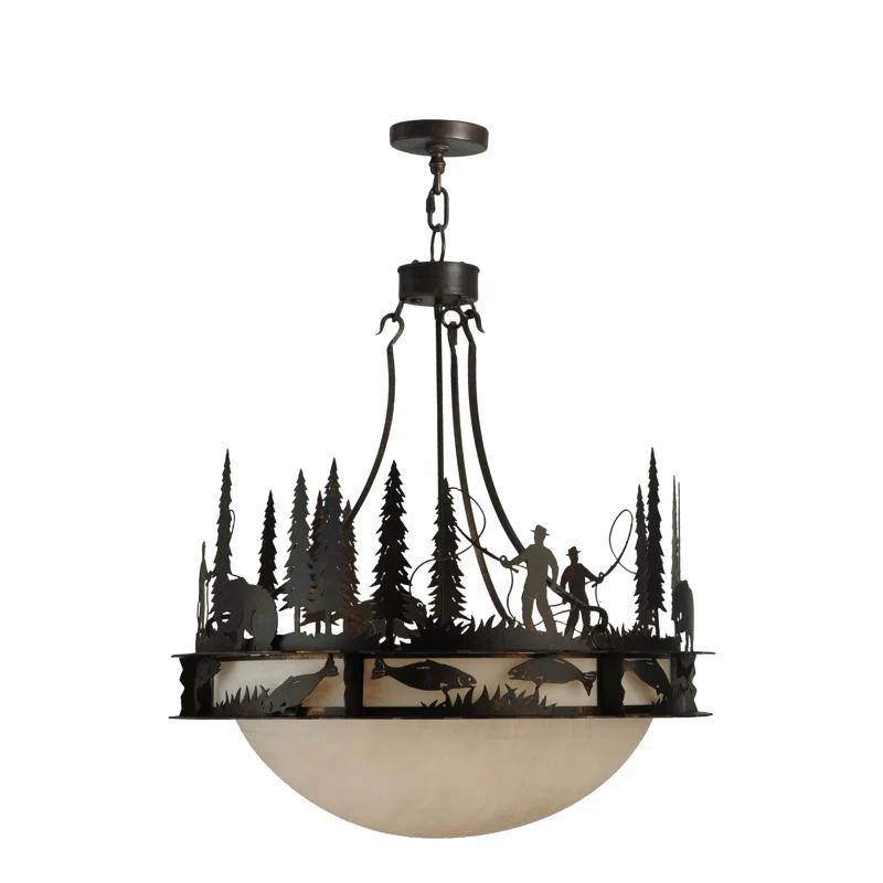 2nd Ave Lighting Fisherman 6 - Light Copper Rust Unique/Statement Pendant