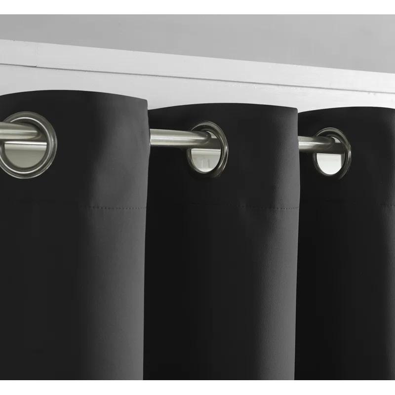 Saro Essential Blackout Curtain Collection Polyester Blackout Pair (Set of 2)