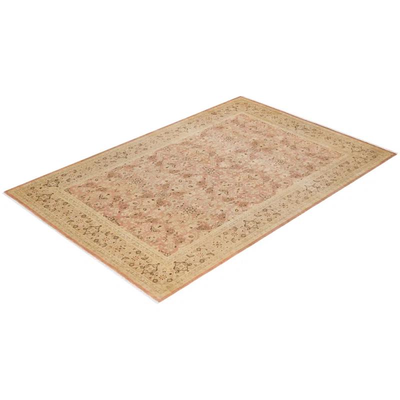Isabelline Shentell One-of-a-Kind 6' 1" X 9' 3" 2000s Wool Area Rug in Beige