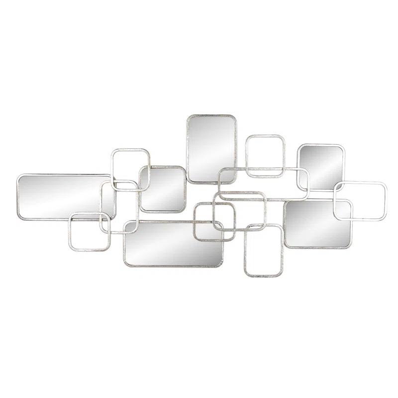 Modern Glam Mirror Wall Sculpture Decor