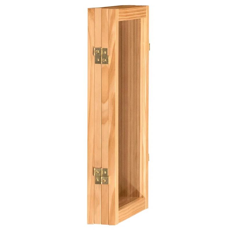 Oriental Furniture 3 ft. Tall Clear Screen Natural - 4 Panel