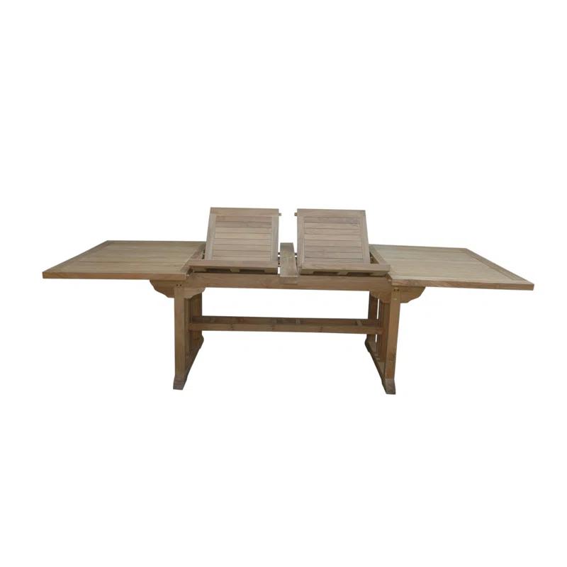 Anderson Teak  Sahara 106 in. Rectangular Double Extension Table