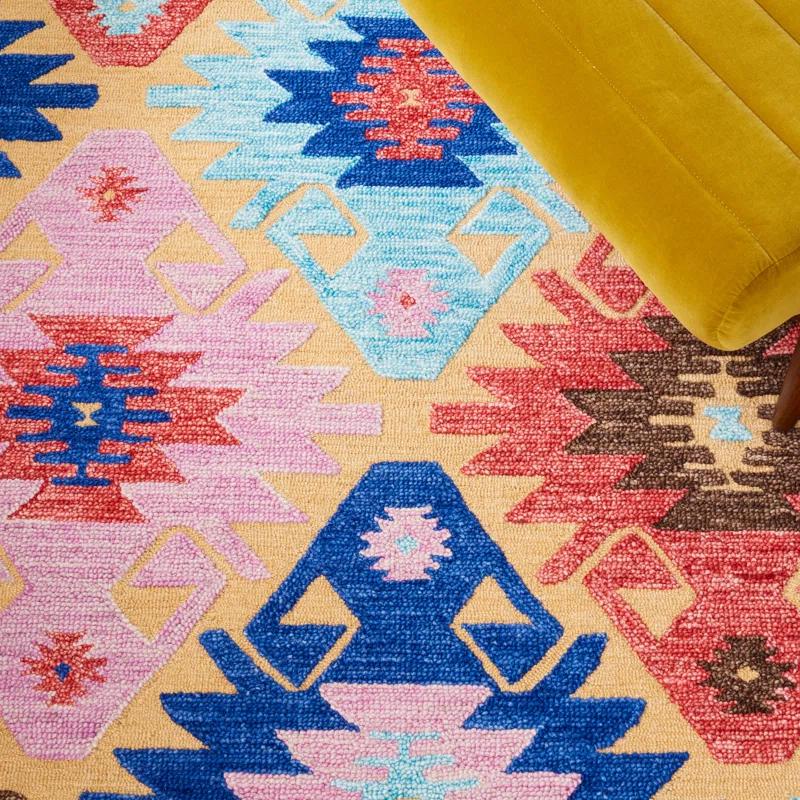 Union Rustic Aidaly Hand Tufted Wool Southwestern Rug