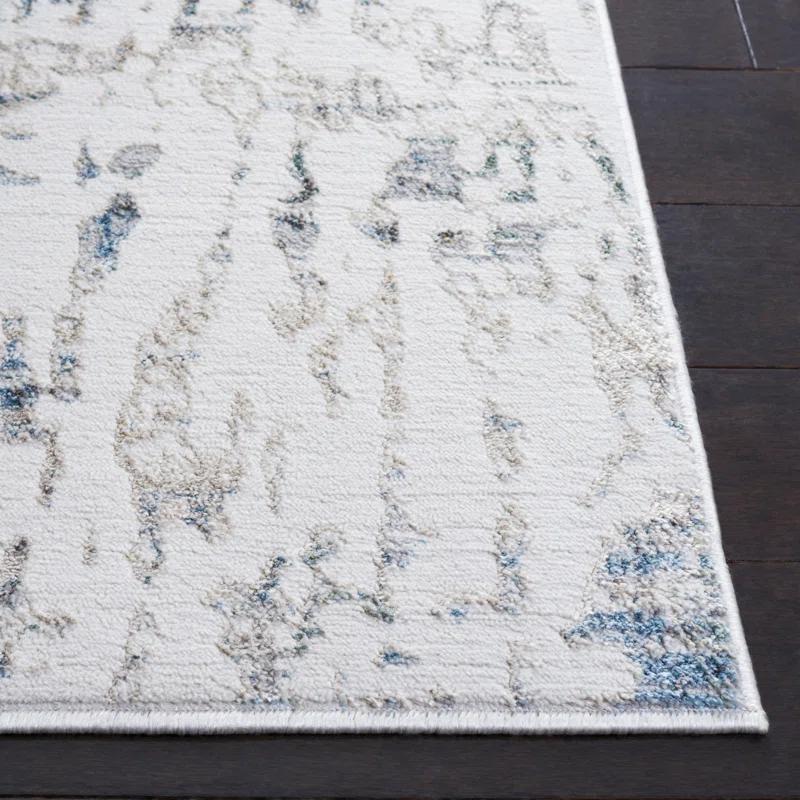 Steelside™ Wayde Abstract Gray/Beige Area Rug