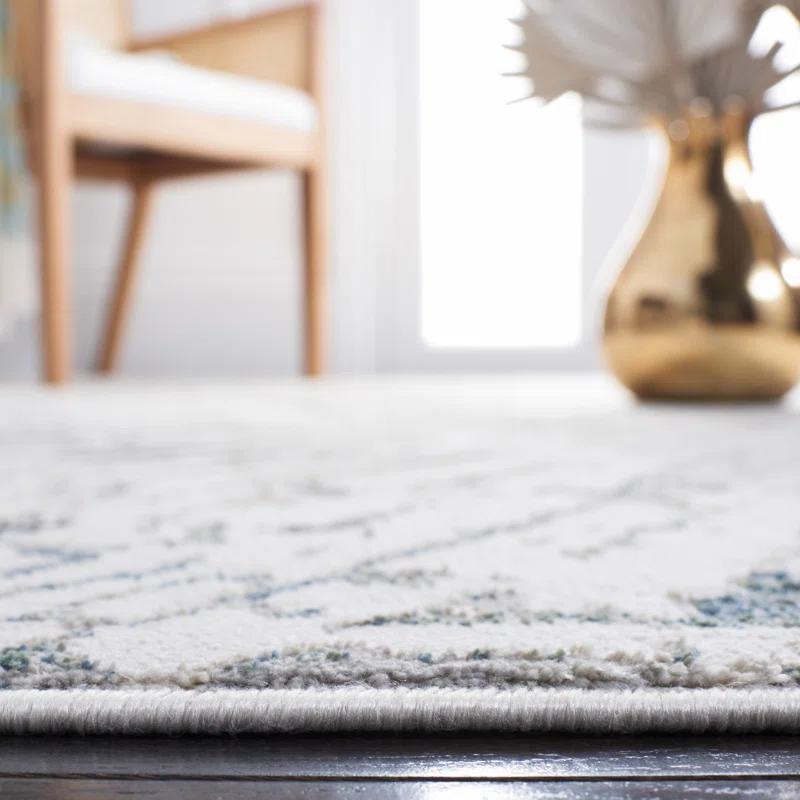 Steelside™ Wayde Abstract Gray/Beige Area Rug