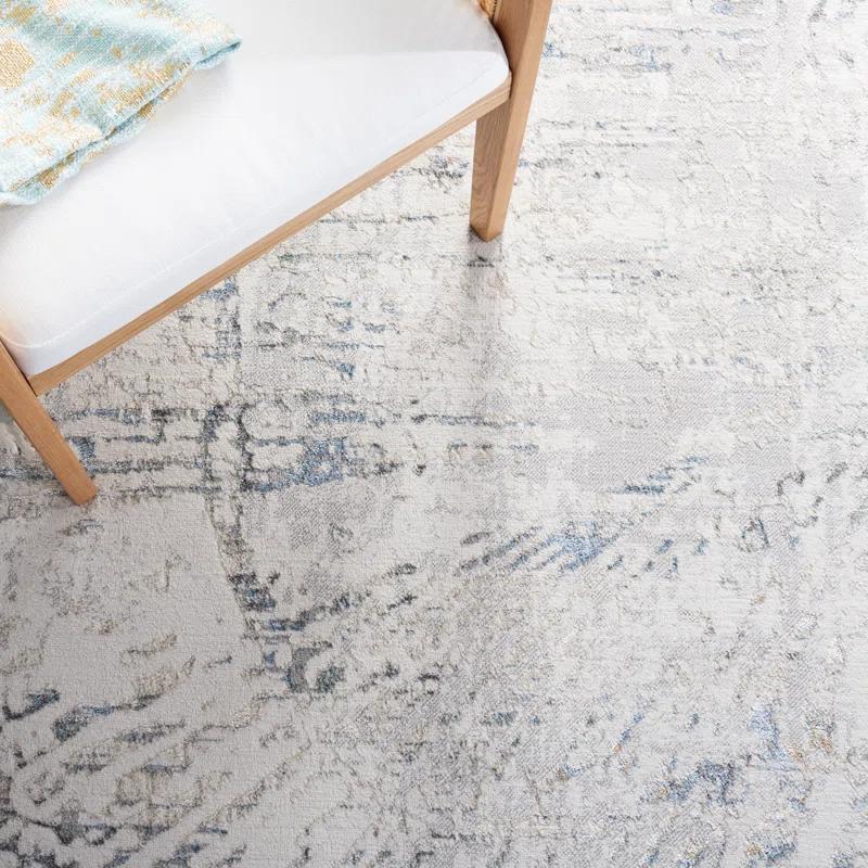 Steelside™ Wayde Abstract Gray/Beige Area Rug