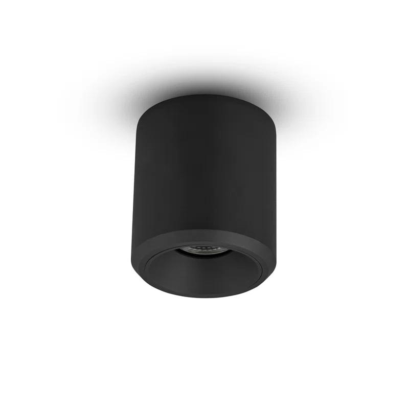 Node 3.5-in Round Integrated LED ETL Certified Surface Mounted Downlight, Beam Angle 33, Black