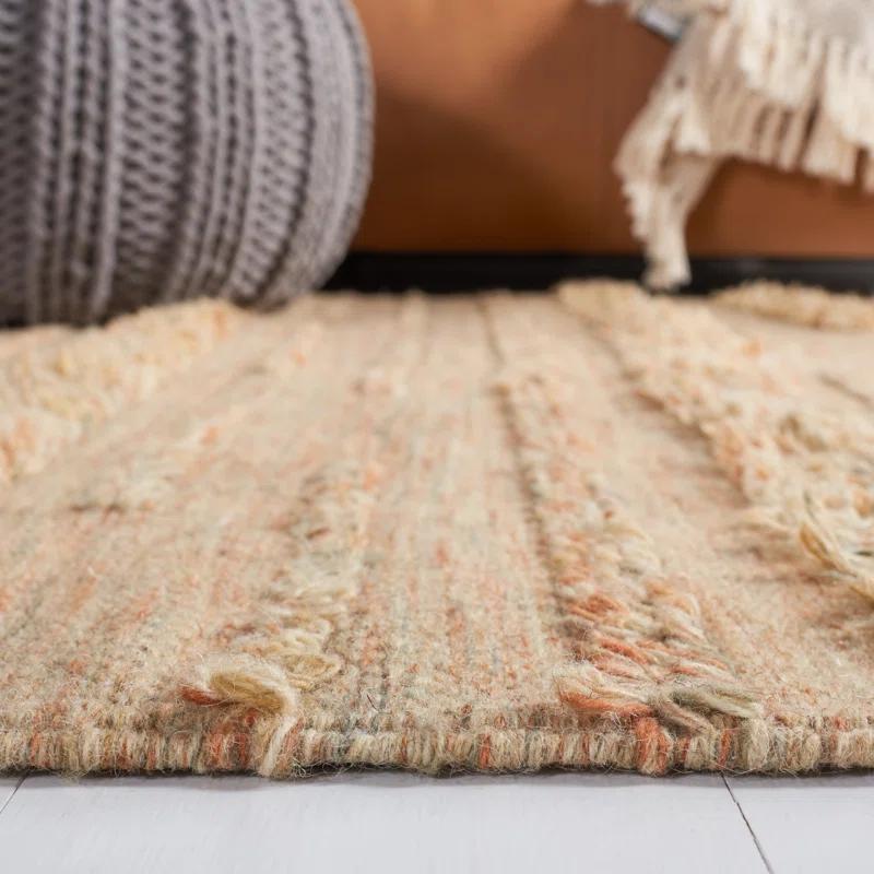 Laurel Foundry Modern Farmhouse® Hartzler Handmade Flatweave Beige/Orange Area Rug