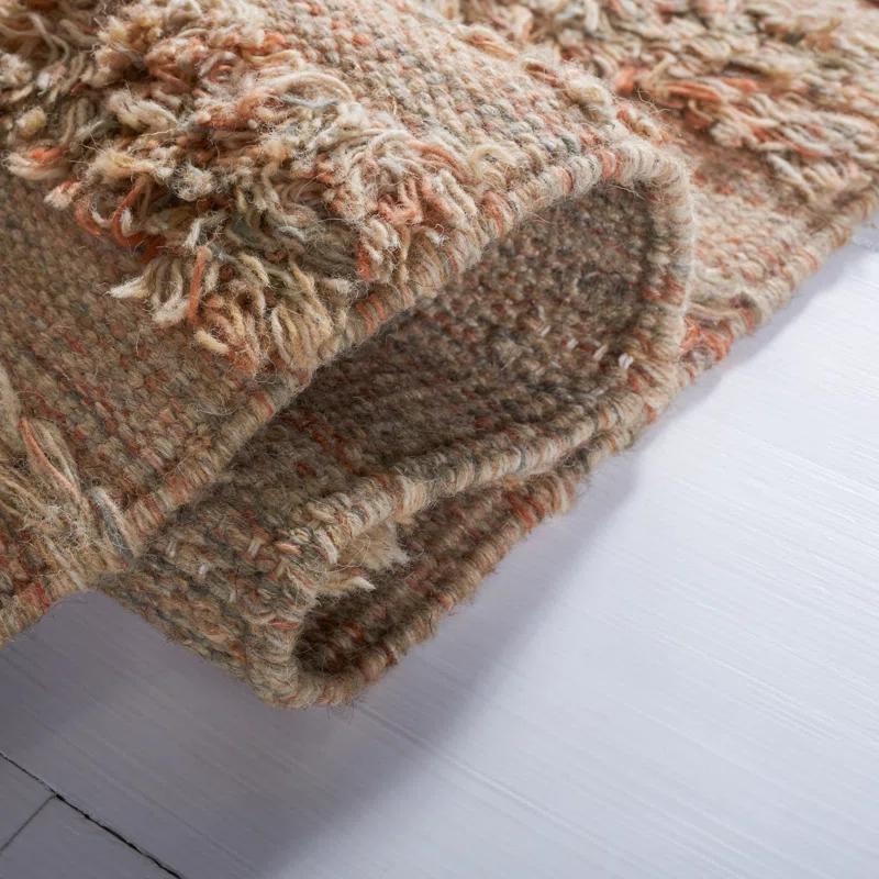 Laurel Foundry Modern Farmhouse® Hartzler Handmade Flatweave Beige/Orange Area Rug