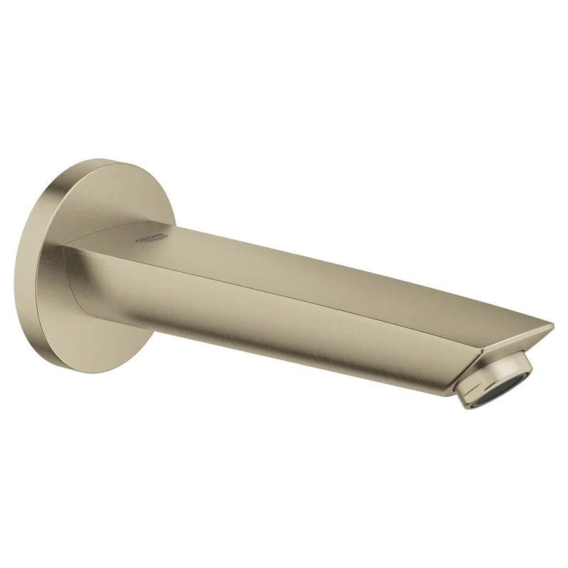 Eurosmart Contemporary Brushed Nickel Wall Mounted Tub Spout