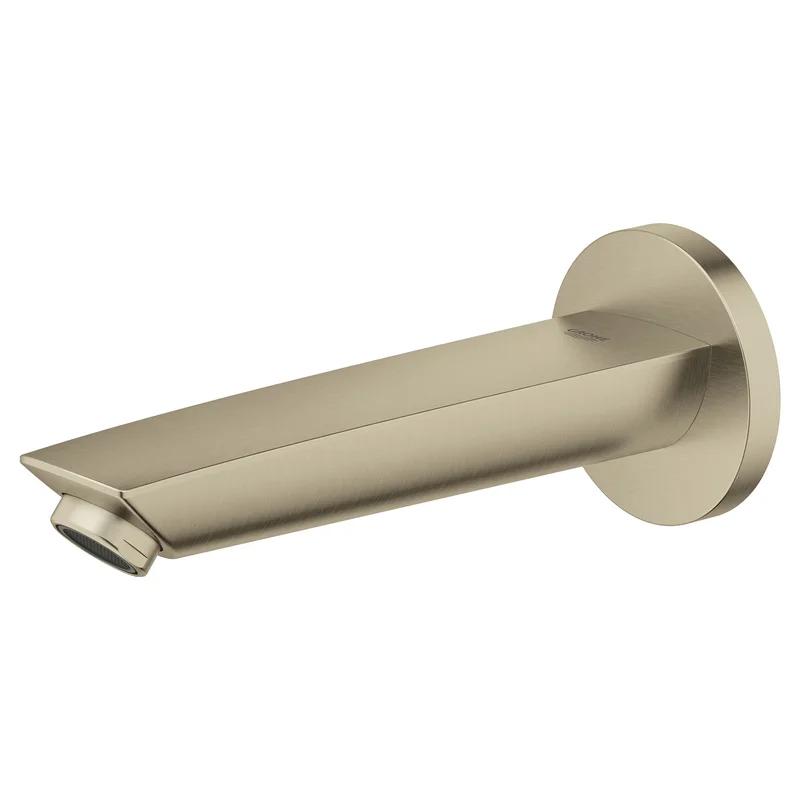 Eurosmart Contemporary Brushed Nickel Wall Mounted Tub Spout