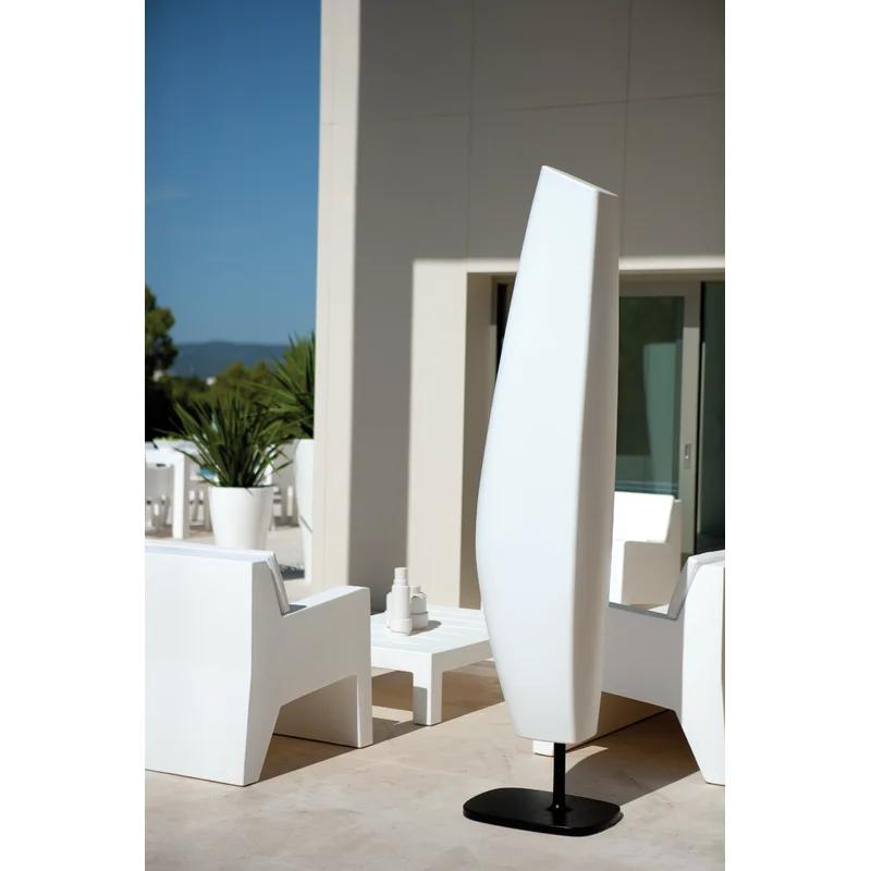 Sleek White Polyethylene Outdoor Side Table by Studio Vondom