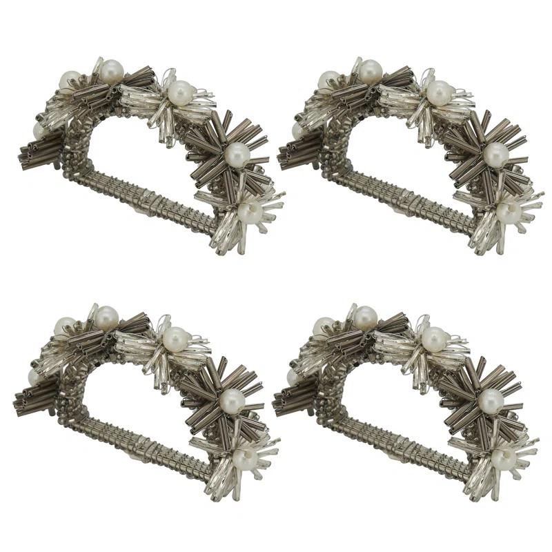 Saro Napkin Ring Collection Napkin Ring (Set of 4)