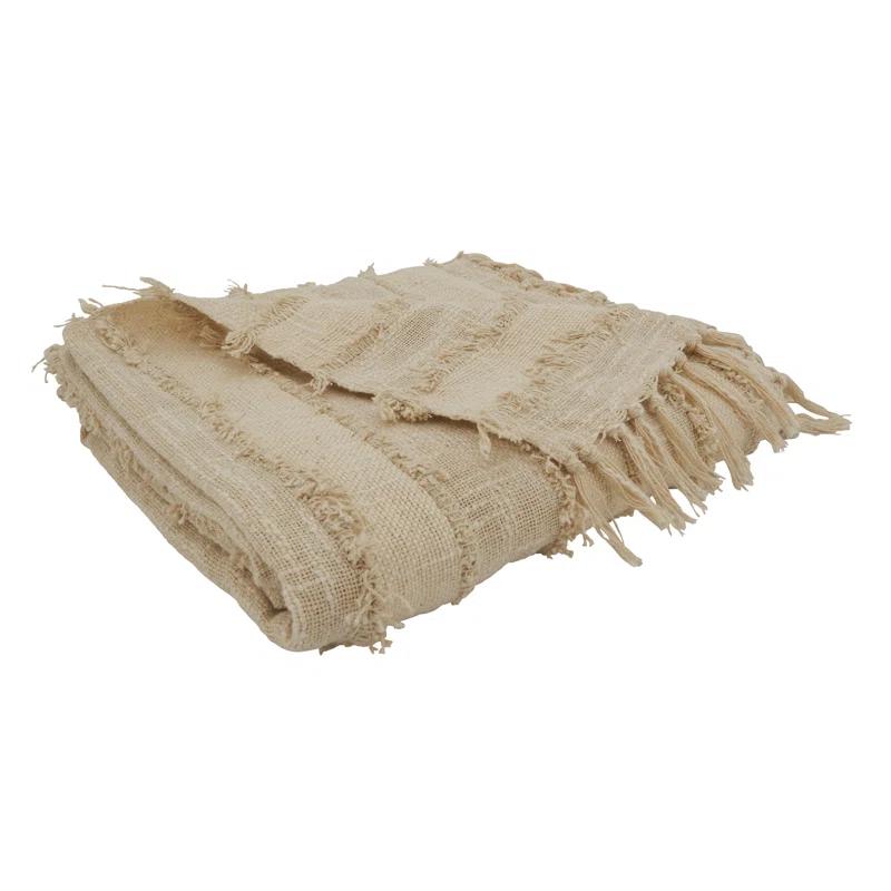 Saro Sevan Collection Hand Woven Throw Blanket