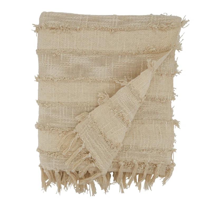 Saro Sevan Collection Hand Woven Throw Blanket