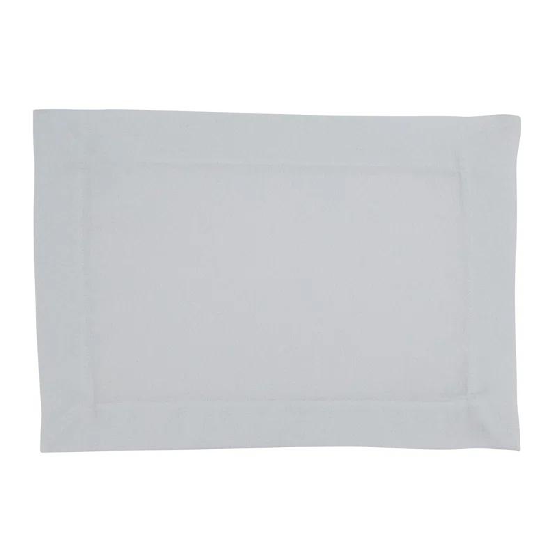 Saro Bourget Collection Shimmering Placemat with Piping Detail (Set of 4) (Set of 4)