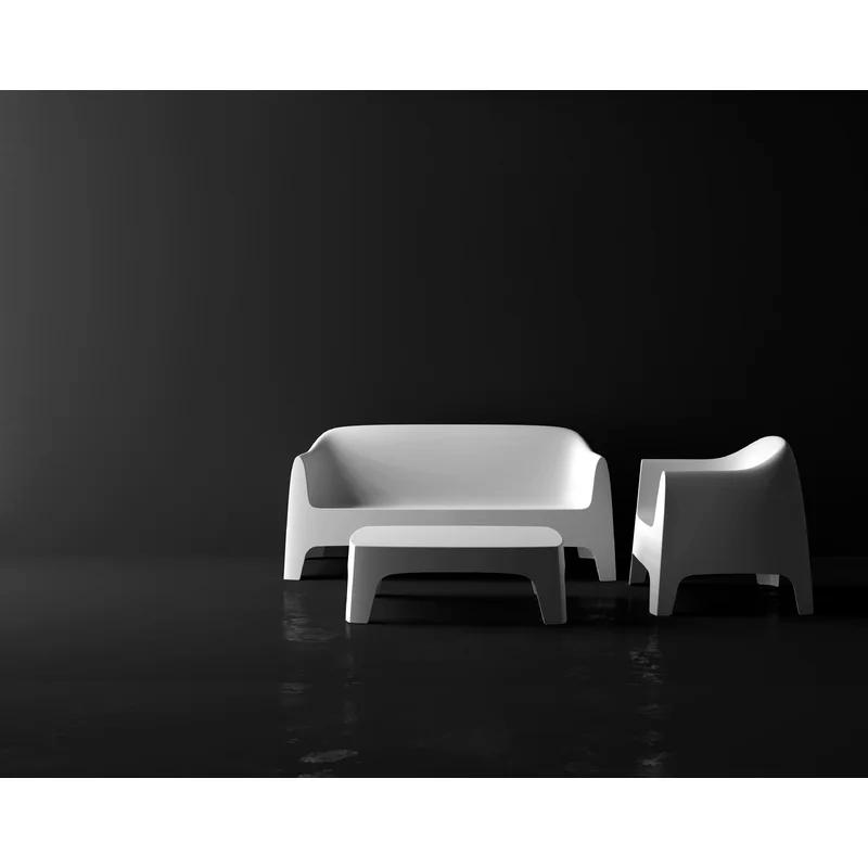 Stefano Giovannoni 71'' White Matte Polypropylene Outdoor Sofa