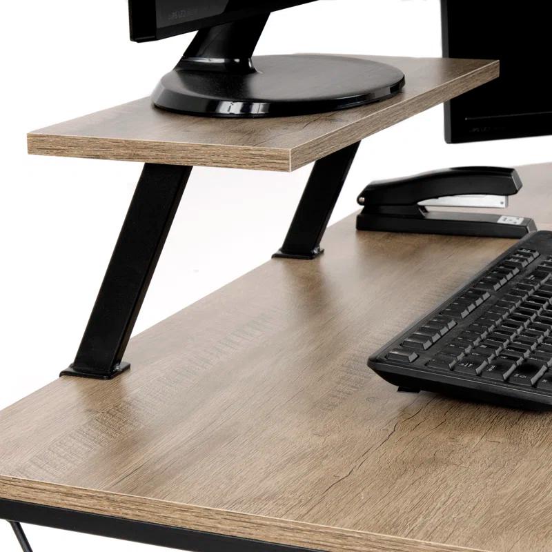 Inbox Zero Agide Metal Base Computer Desk