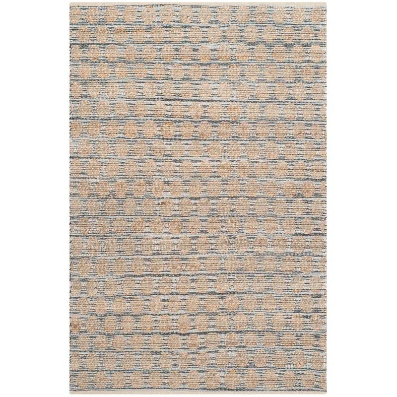 Union Rustic Ajdin Hand Woven 0.8 Jute 0.2 Cotton Geometric Rug | Wayfair