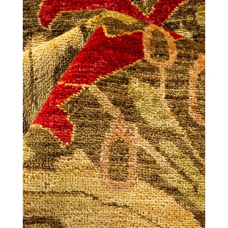 Isabelline Verlynn One-of-a-Kind 10' 2" X 13' 9" 2010s Wool Area Rug in Red