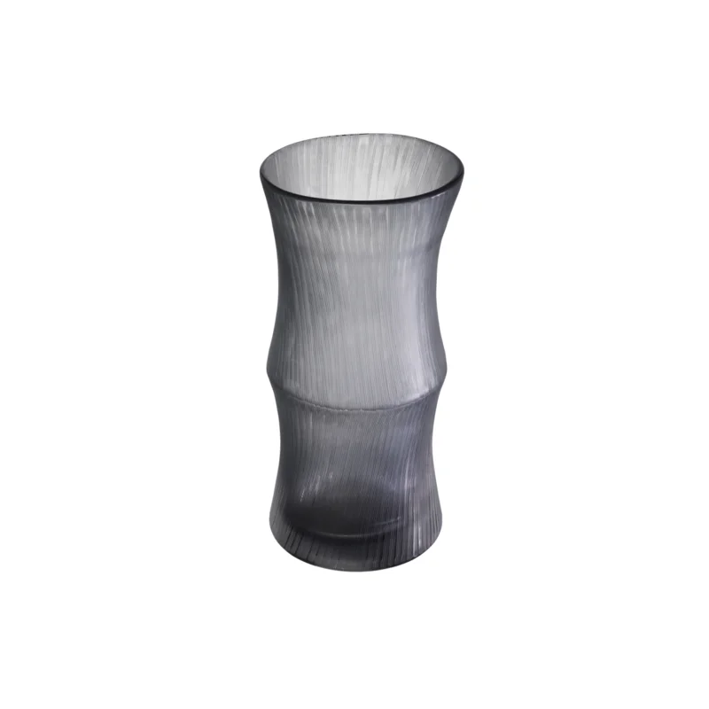 Thiara 14.76" High Handmade Clear Glass Table Vase