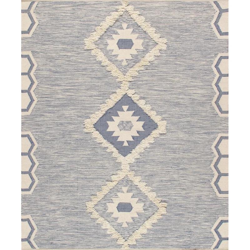 Ivory Elegance Hand-Knotted Wool & Cotton 8' x 10' Area Rug