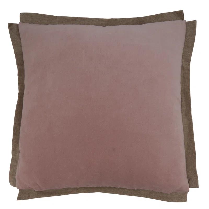 Saro Winifred Collection Cotton Pillow Cover