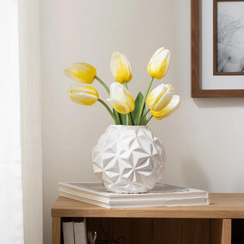 Wrought Studio™ Carneal Handmade Ceramic / Porcelain Table Vase