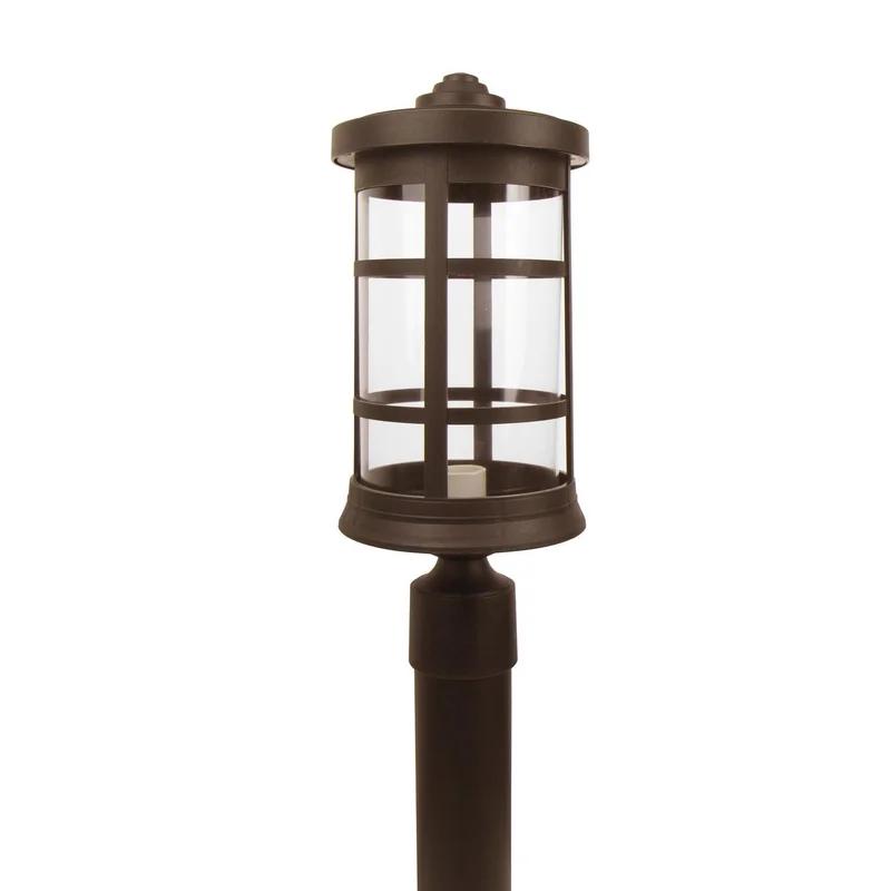 Artisan 17'' Bronze Modern LED Outdoor Post Light with Clear Acrylic Lens
