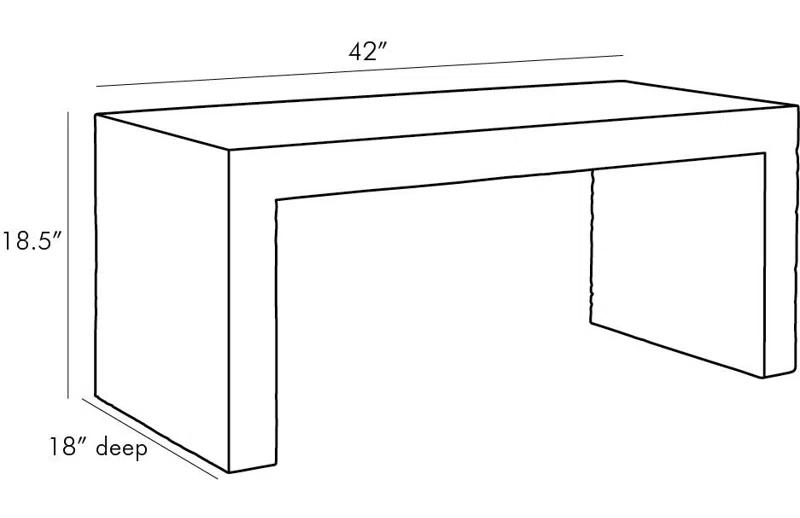 Beth Webb Inspired White Washed Mango Wood Rectangular Cocktail Table