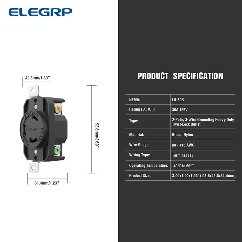 30 Tamper Resistant Single Outlet