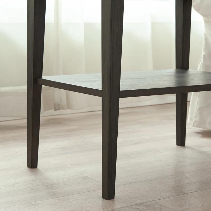 Red Barrel Studio® Beckett Solid + Manufactured Wood Side Table in Anthracite & Reviews | Wayfair