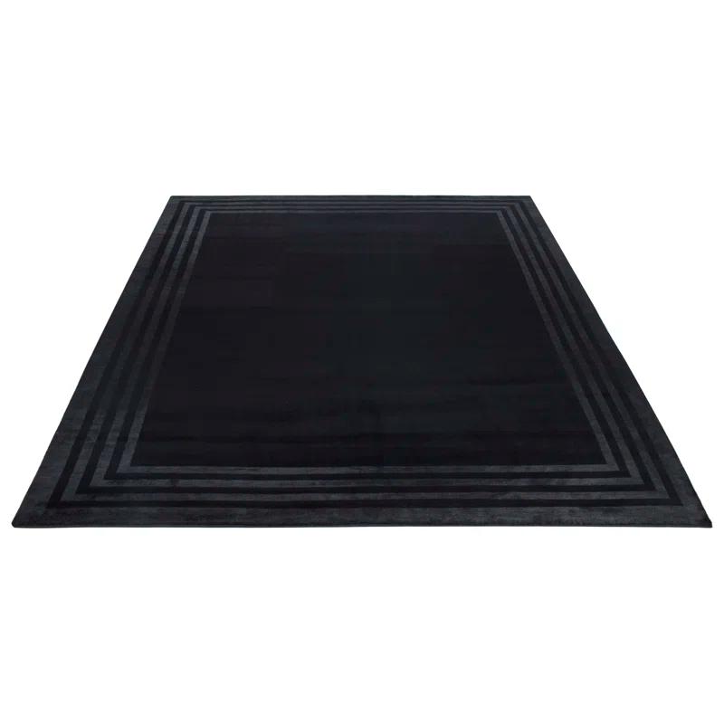 Onyx Hand-Knotted Wool and Viscose 6' x 9' Area Rug