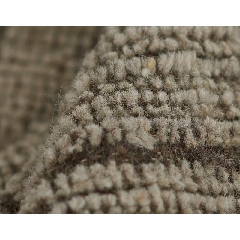Bristol Geometric Handwoven Wool Rug - 3'6" x 5'6" in Natural