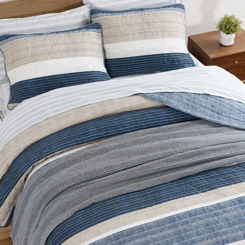 Nautica Nautica Ridgeport Cotton Reversible Quilt Set